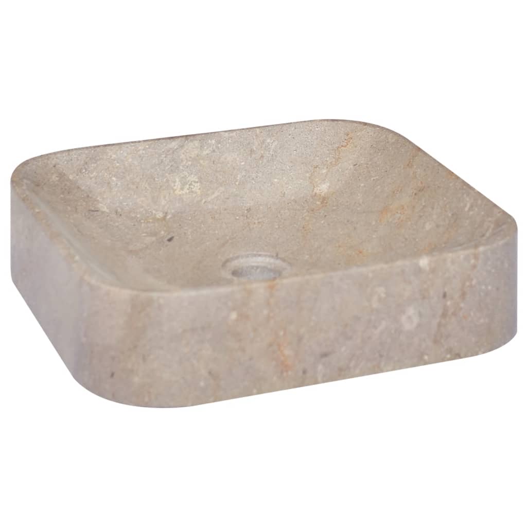 Vetonek Lavabo gris mármol 40x40x10 cm