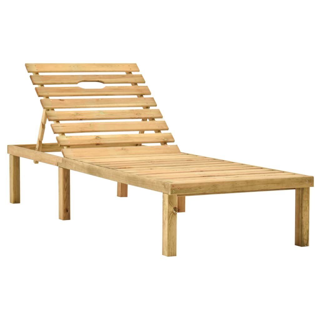 Garden endolori avec table et coussin en bois en pin imprégné