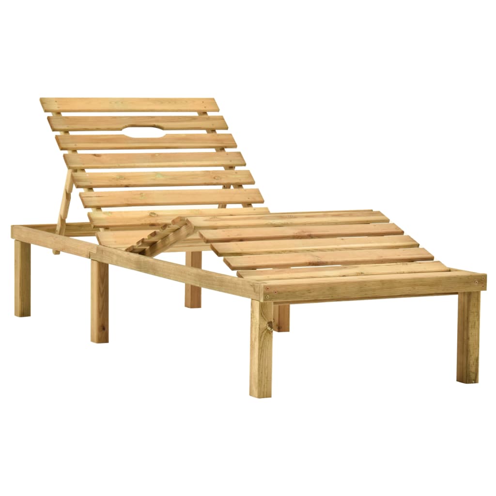 Garden endolori avec table et coussin en bois en pin imprégné