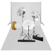 Kit estudio fotográfico lámparas, sombrillas, fondo y reflector v1409 Vetonek