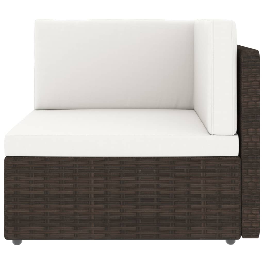 Game Furniture 5 PCZAS e Brown Synthetic Ratan