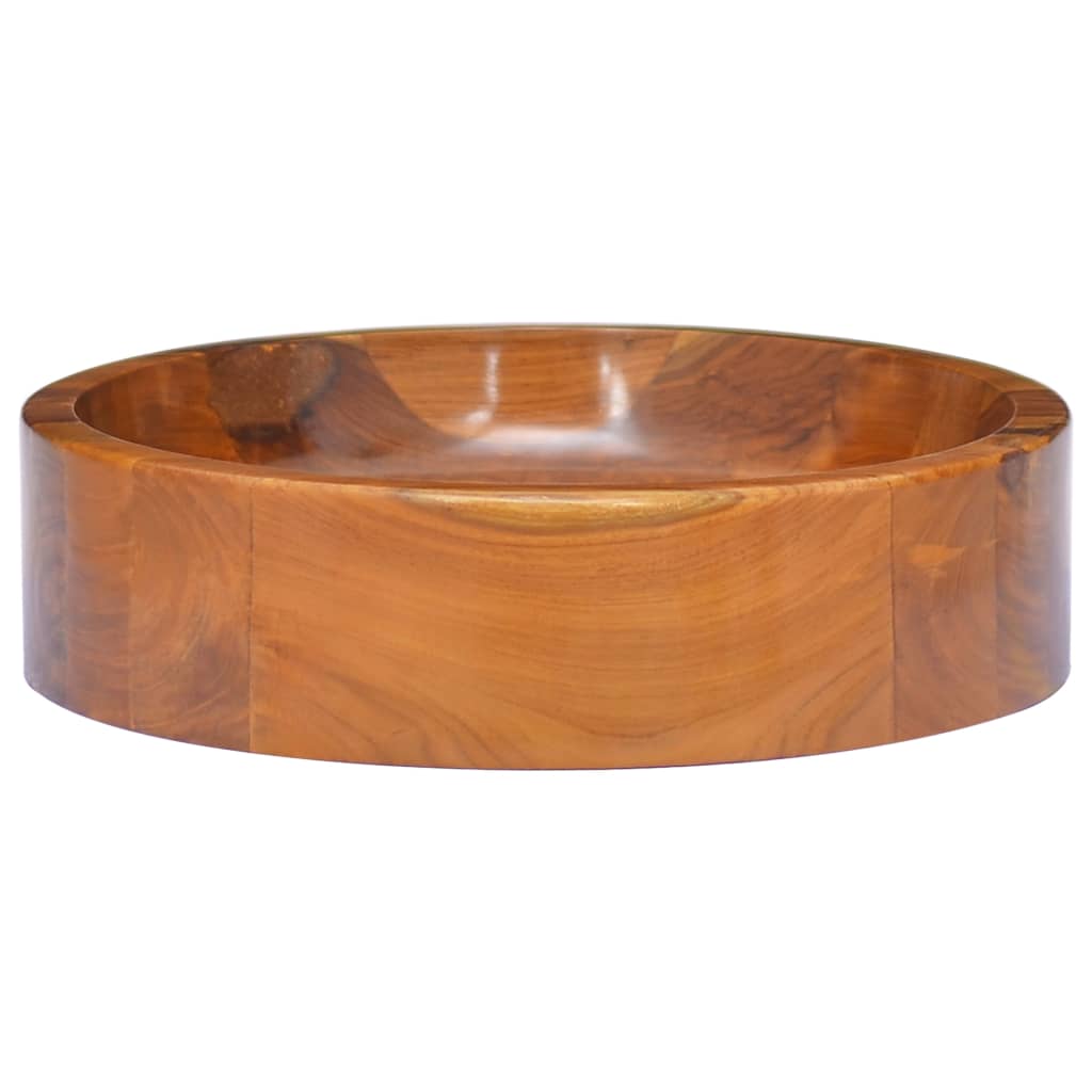 Lavabo de madera maciza de teca Φ40x10 cm - Vetonek