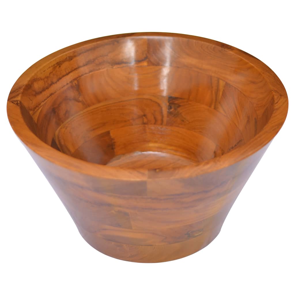 Lavabo de madera maciza de teca Φ40x20 cm - Vetonek