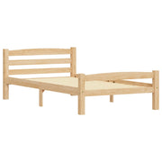 Estructura de cama sin colchón madera maciza de pino 90x200 cm v7289 - Vetonek