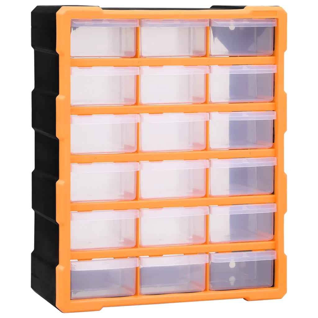 Vetonek Organizador multicajones con 18 cajones intermedios 38x16x47 cm