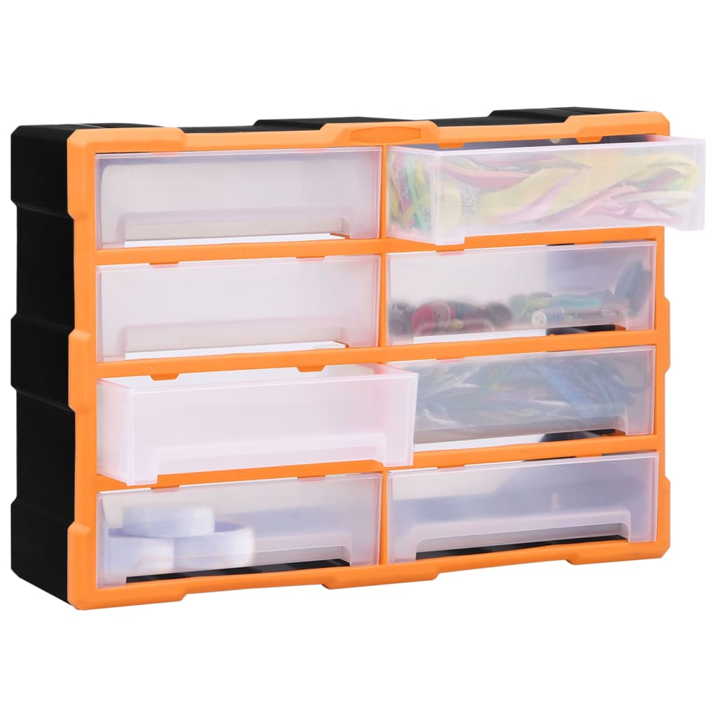 Multilate organizer with 8 large drawers 52x16x37 cm