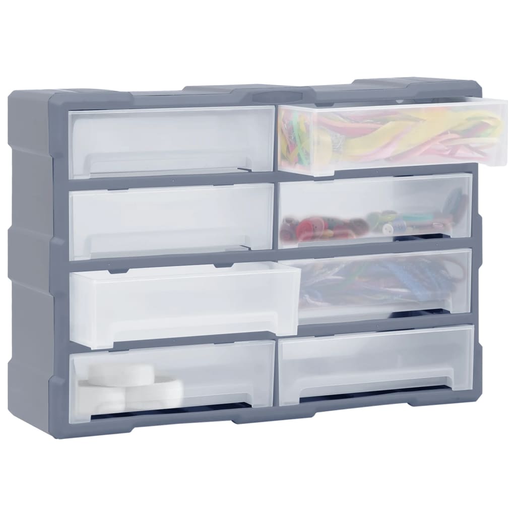 Multilate organizer with 8 large drawers 52x16x37 cm