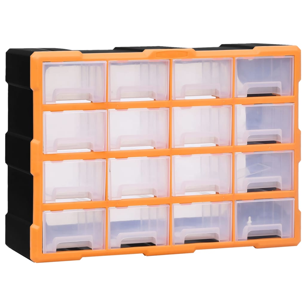 Vetonek Organizador multicajones con 16 cajones medianos 52x16x37 cm