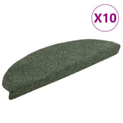 Tapis d'escalier autocollant 10 pcs 65x21x4 cm vert V8279 Vetonek