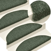 Tapis d'escalier autocollant 10 pcs 65x21x4 cm vert V8279 Vetonek