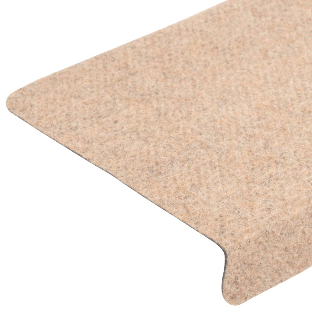 Tapis d'escalier 5 unités marron 65x21x4 cm V8286 Vetonek