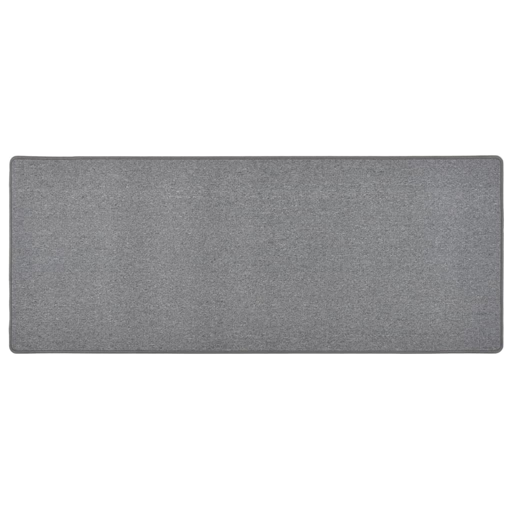 Vetonek Alfombra de pasillo gris oscuro 80x200 cm