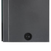 Mueble de baño con espejo LED gris brillante 89x14x62 cm - Vetonek