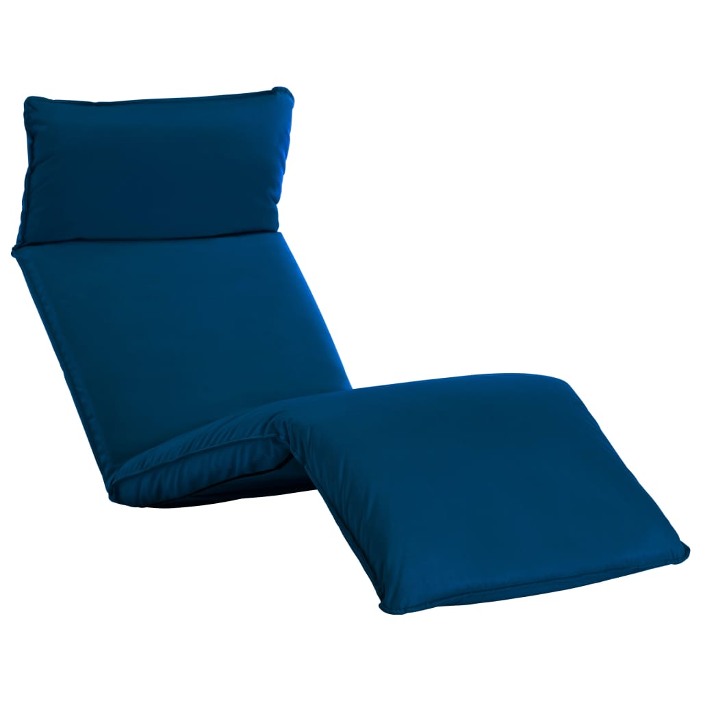 Vetonek Tumbona plegable de tela Oxford azul marino