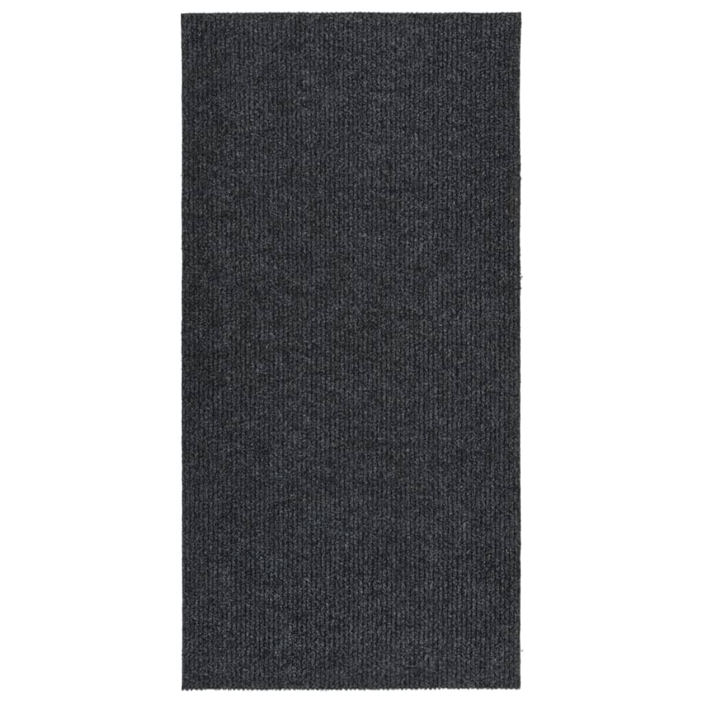 Vetonek Alfombra de pasillo atrapa suciedad 100x200 cm gris antracita