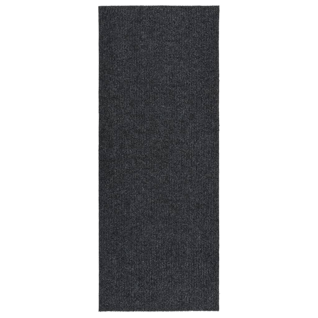 Vetonek Alfombra de pasillo atrapa suciedad 100x250 cm gris antracita