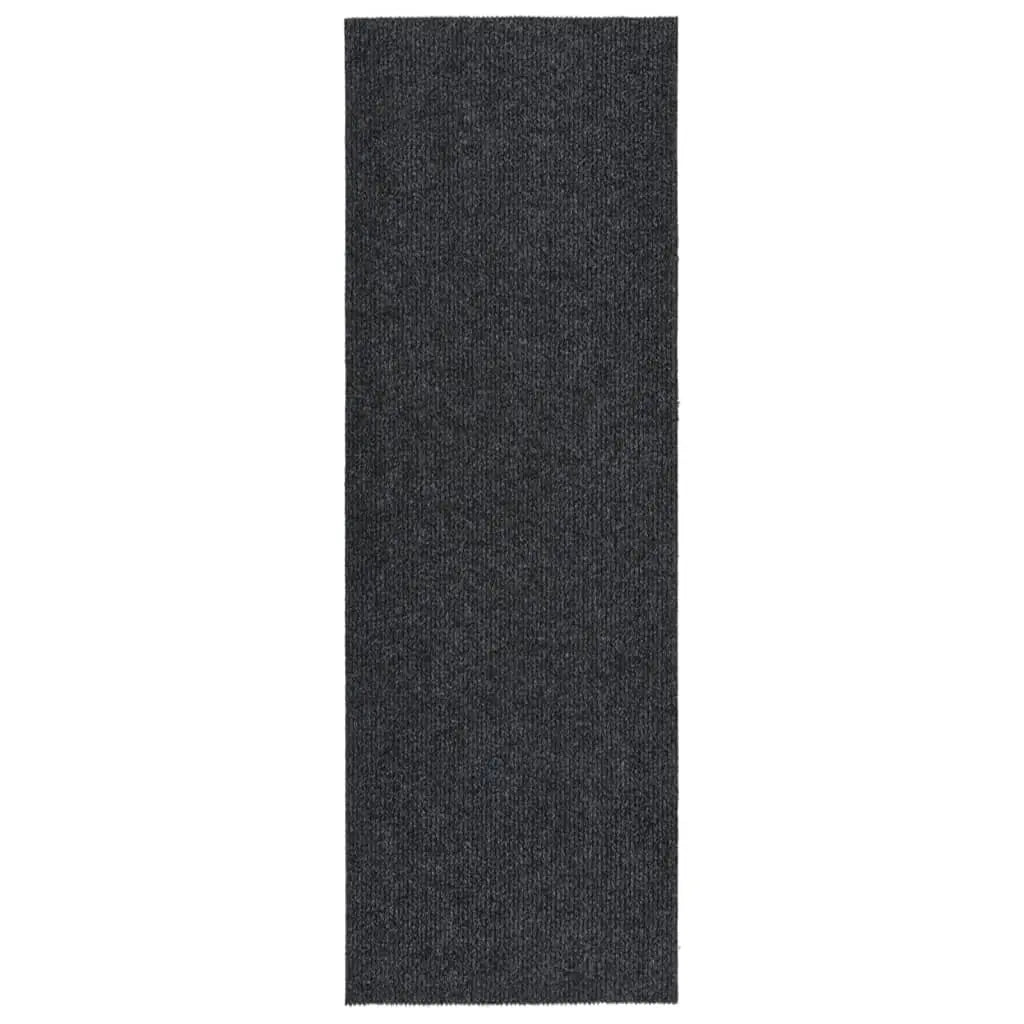 Vetonek Alfombra de pasillo atrapa suciedad 100x300 cm gris antracita