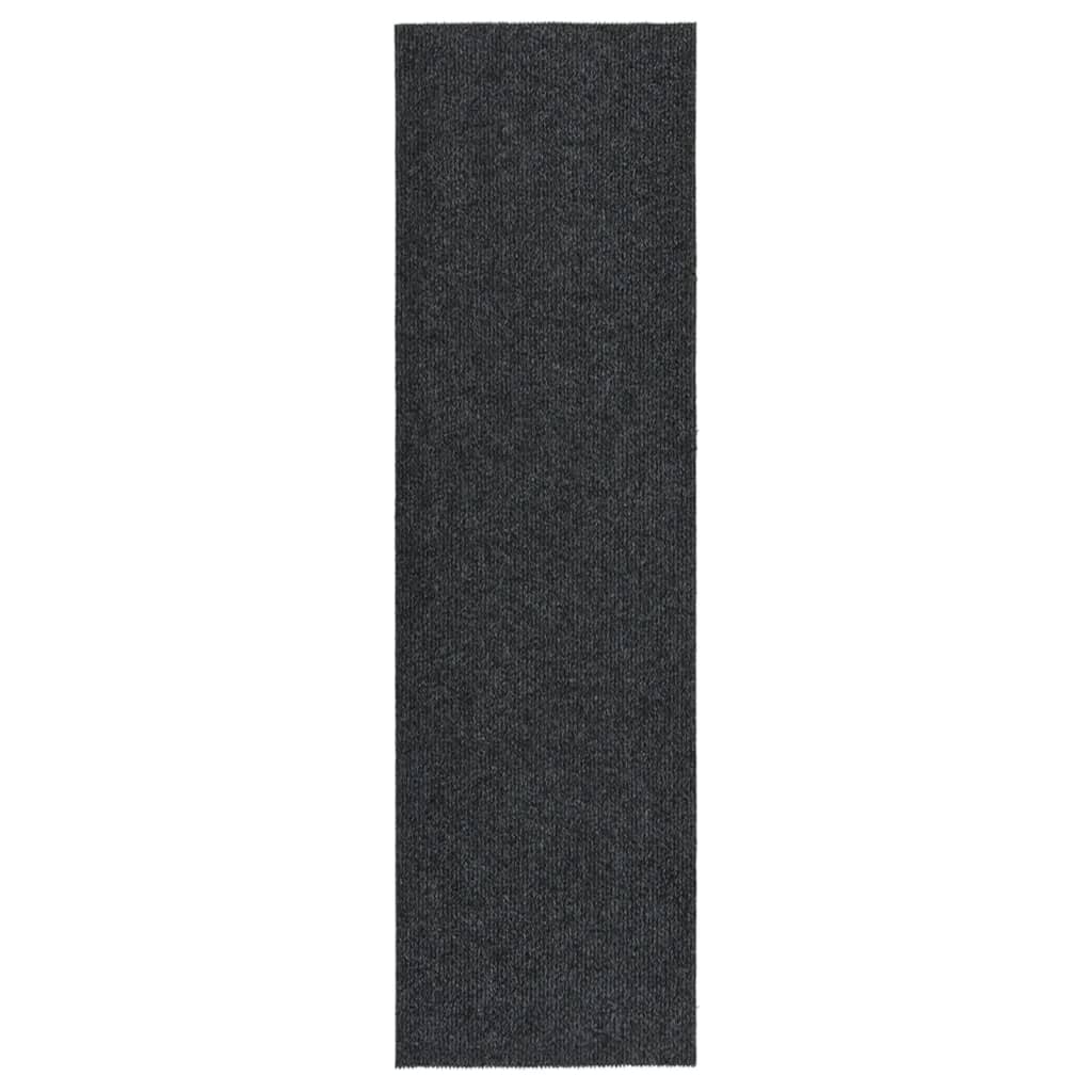 Alfombra de pasillo atrapa suciedad 100x350 cm gris antracita