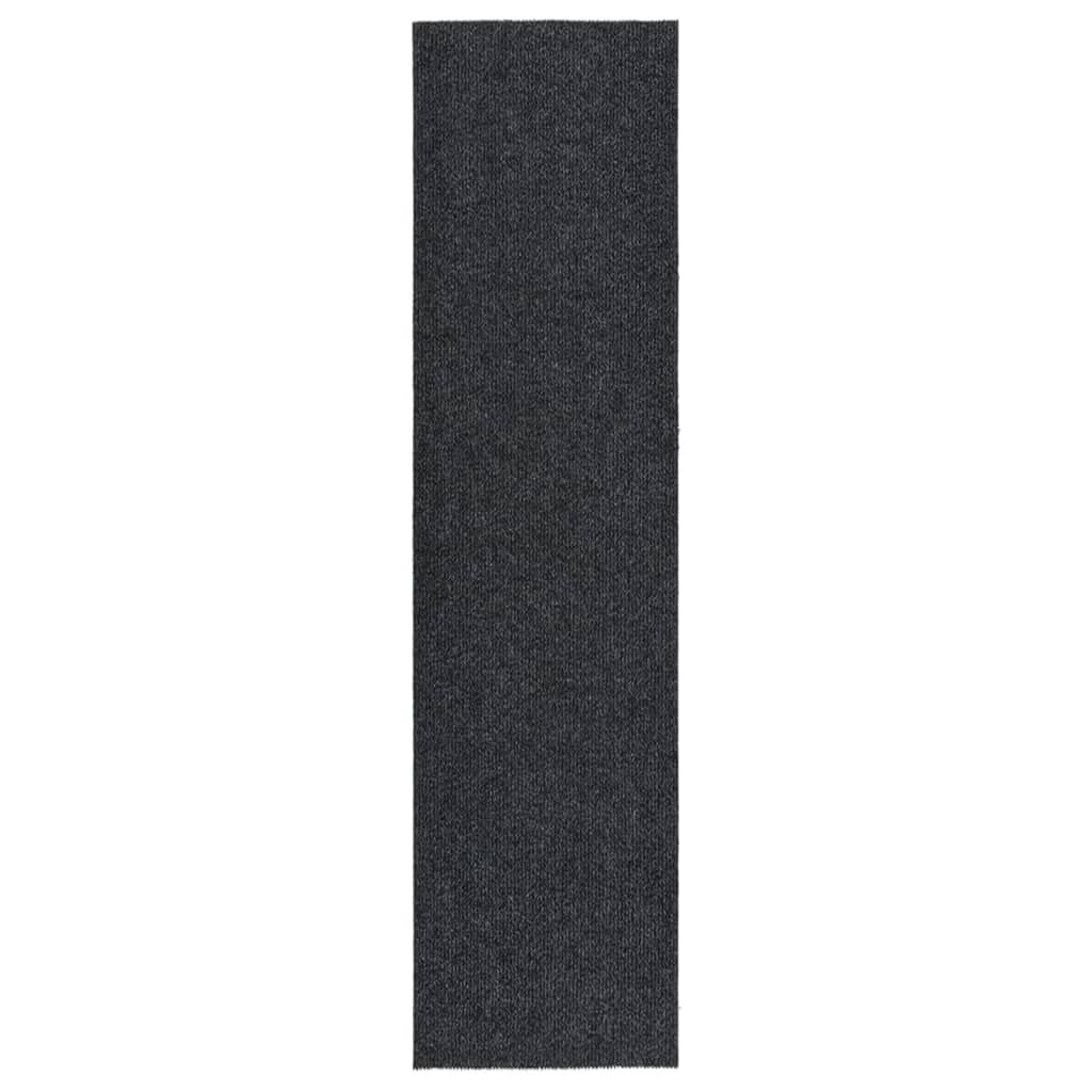 Vetonek Alfombra de pasillo atrapa suciedad 100x400 cm gris antracita