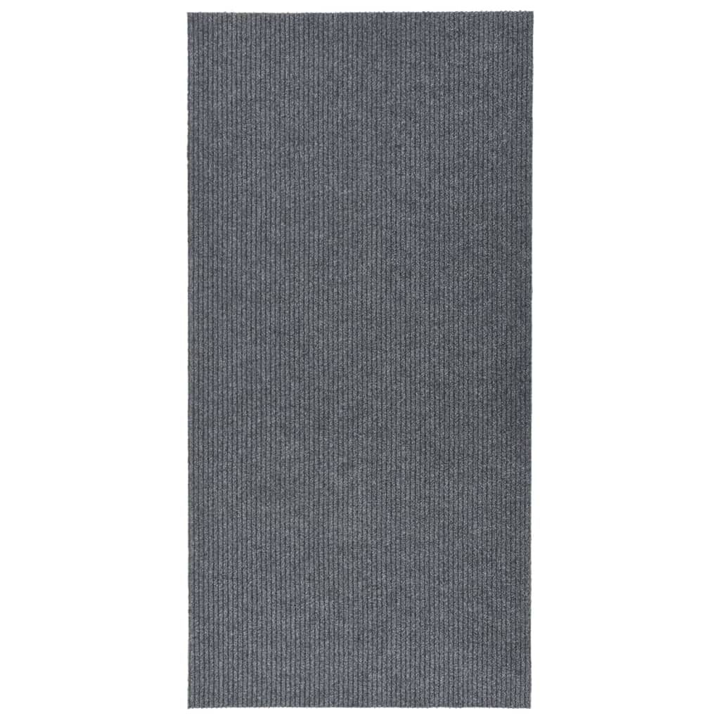 Alfombra de pasillo atrapa suciedad 100x200 cm gris