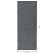 Tapis de couloir piège la saleté 100x300 cm gris V3709 Vetonek