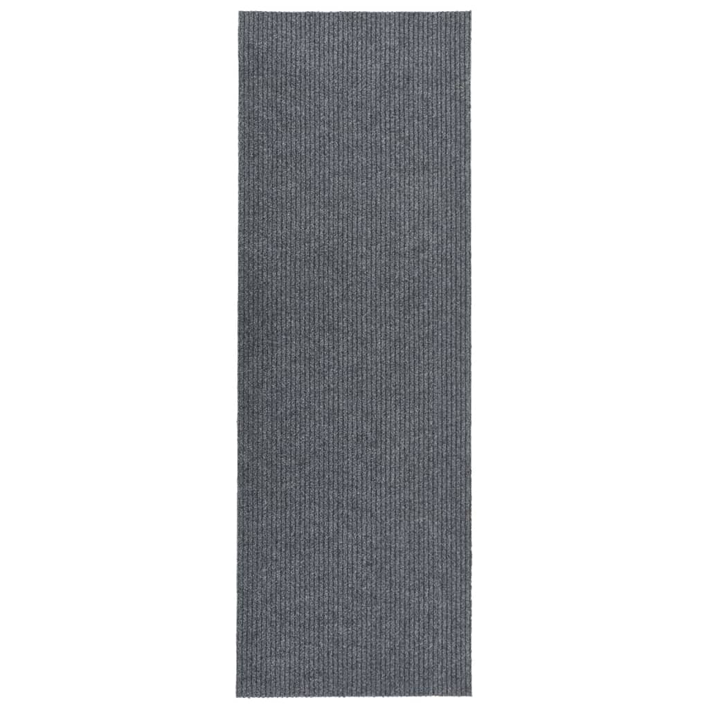 Alfombra de pasillo atrapa suciedad 100x350 cm gris