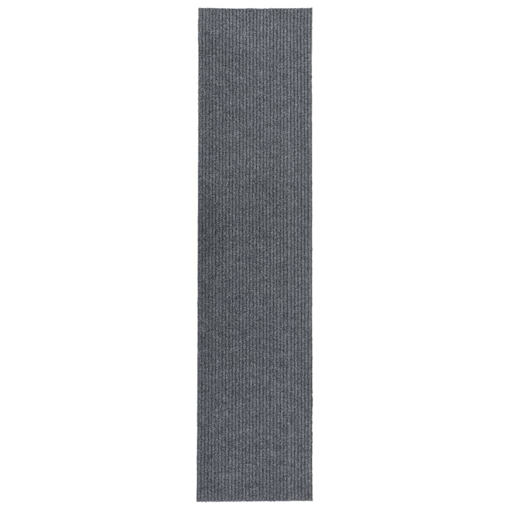 Vetonek Alfombra de pasillo atrapa suciedad 100x450 cm gris