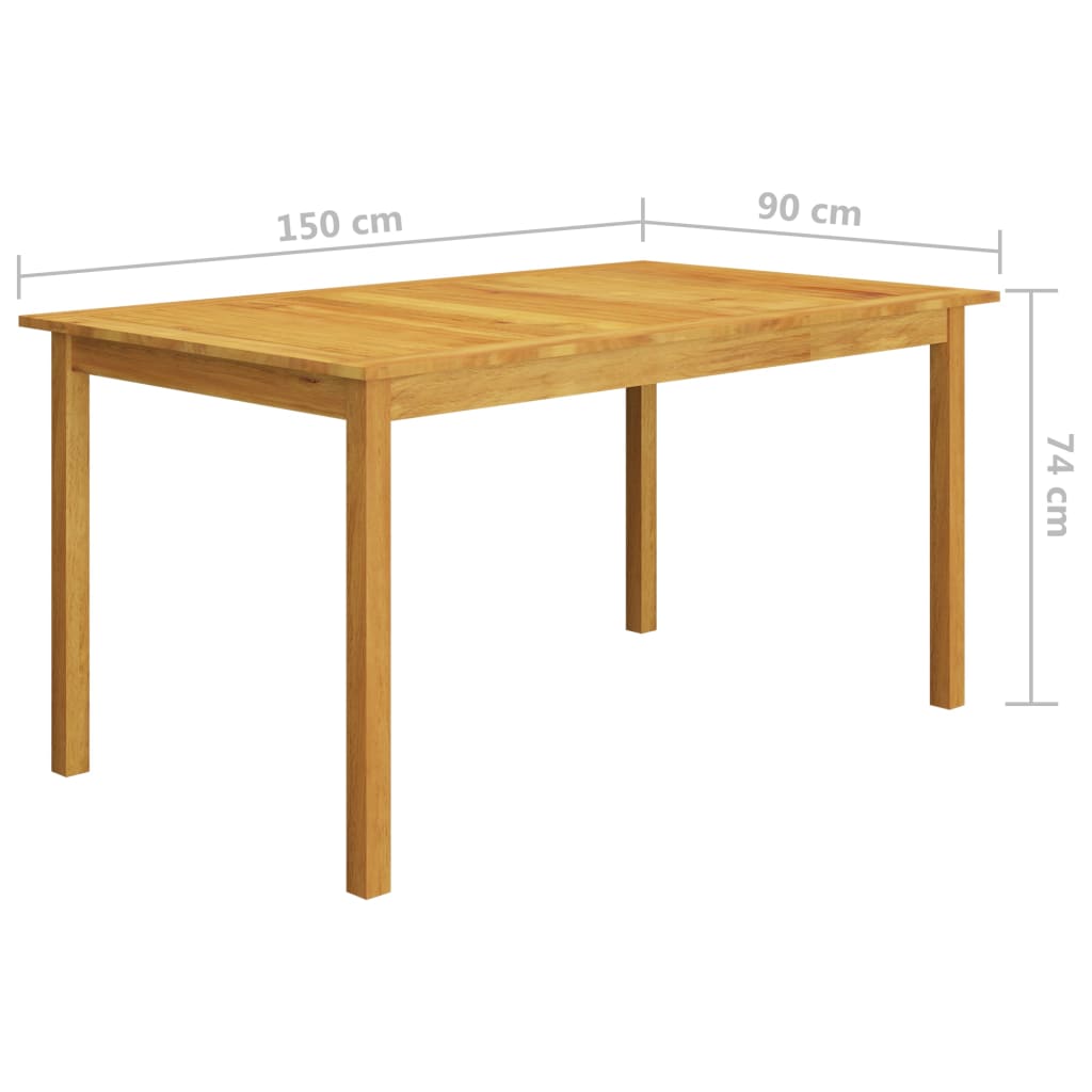 Juego de comedor para jardín de 5 piezas beige vidaXL