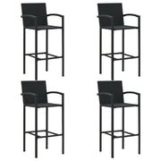 Conjunto de bar de jardim 5 peças preto V0165 Vetonek