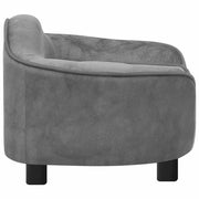 Gray plush dog sofa 67x47x36 cm V1391 Vetonek