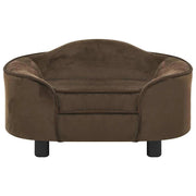 Brown plush dog sofa 67x47x36 cm V1407 Vetonek