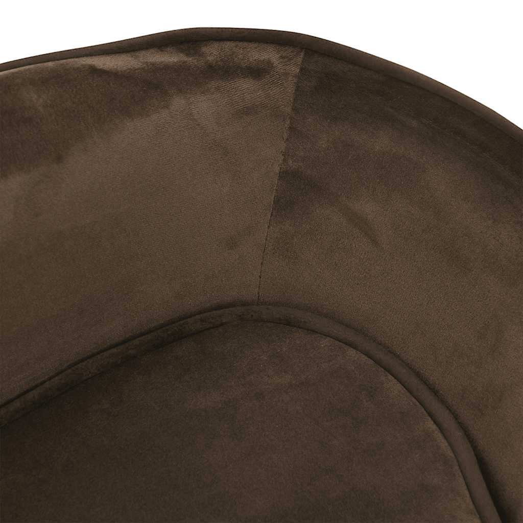 Brown plush dog sofa 67x47x36 cm V1407 Vetonek