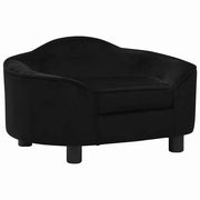 Black plush dog sofa 67x47x36 cm V1414 Vetonek