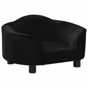 Black plush dog sofa 67x47x36 cm V1414 Vetonek