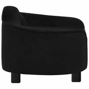 Black plush dog sofa 67x47x36 cm V1414 Vetonek