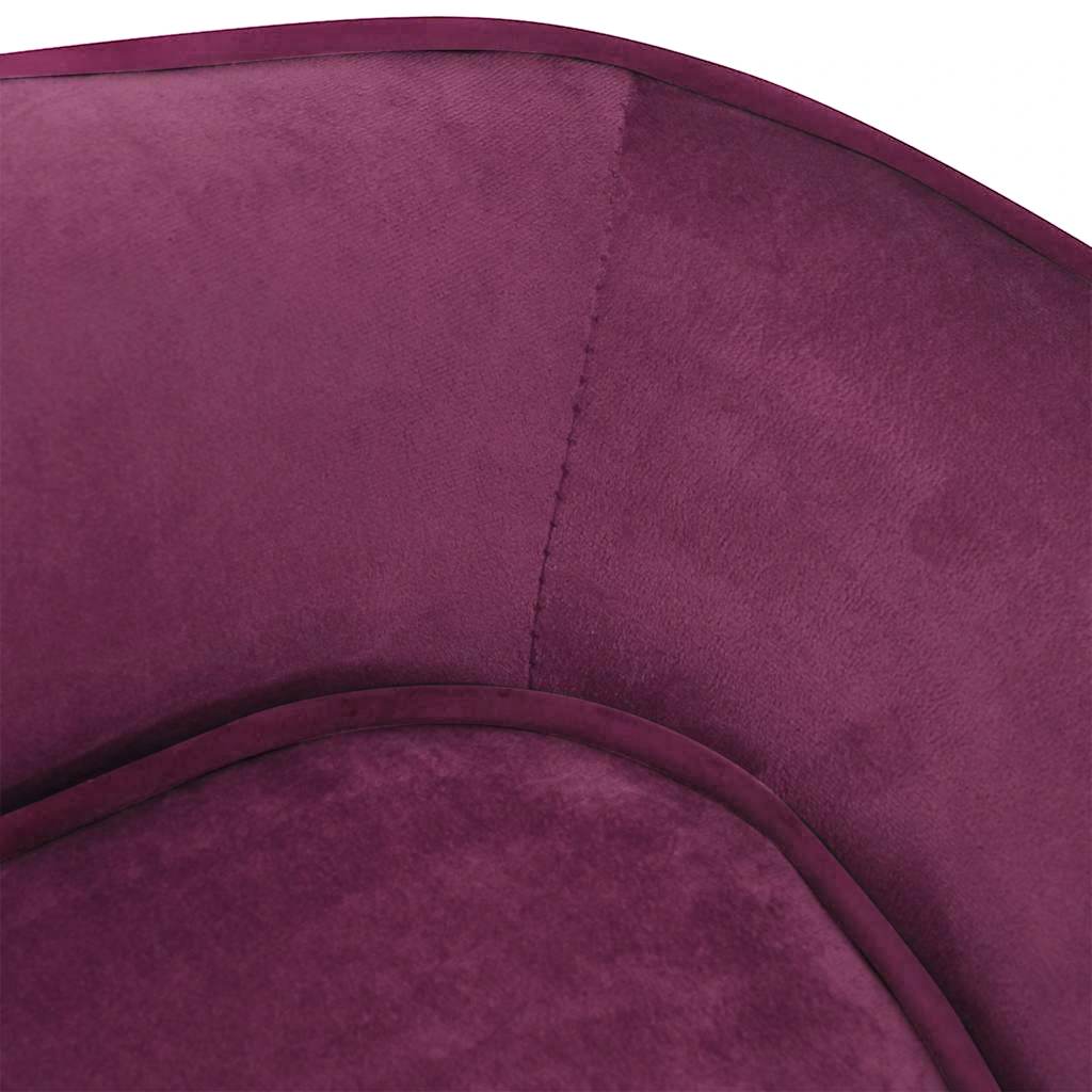 Burgundy plush dog sofa 67x47x36 cm V1445 Vetonek