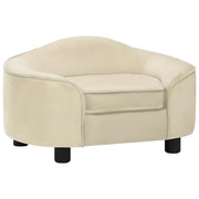 Cream plush dog sofa 67x47x36 cm V1452 Vetonek