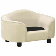 Cream plush dog sofa 67x47x36 cm V1452 Vetonek