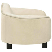 Cream plush dog sofa 67x47x36 cm V1452 Vetonek