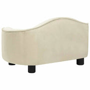 Cream plush dog sofa 67x47x36 cm V1452 Vetonek