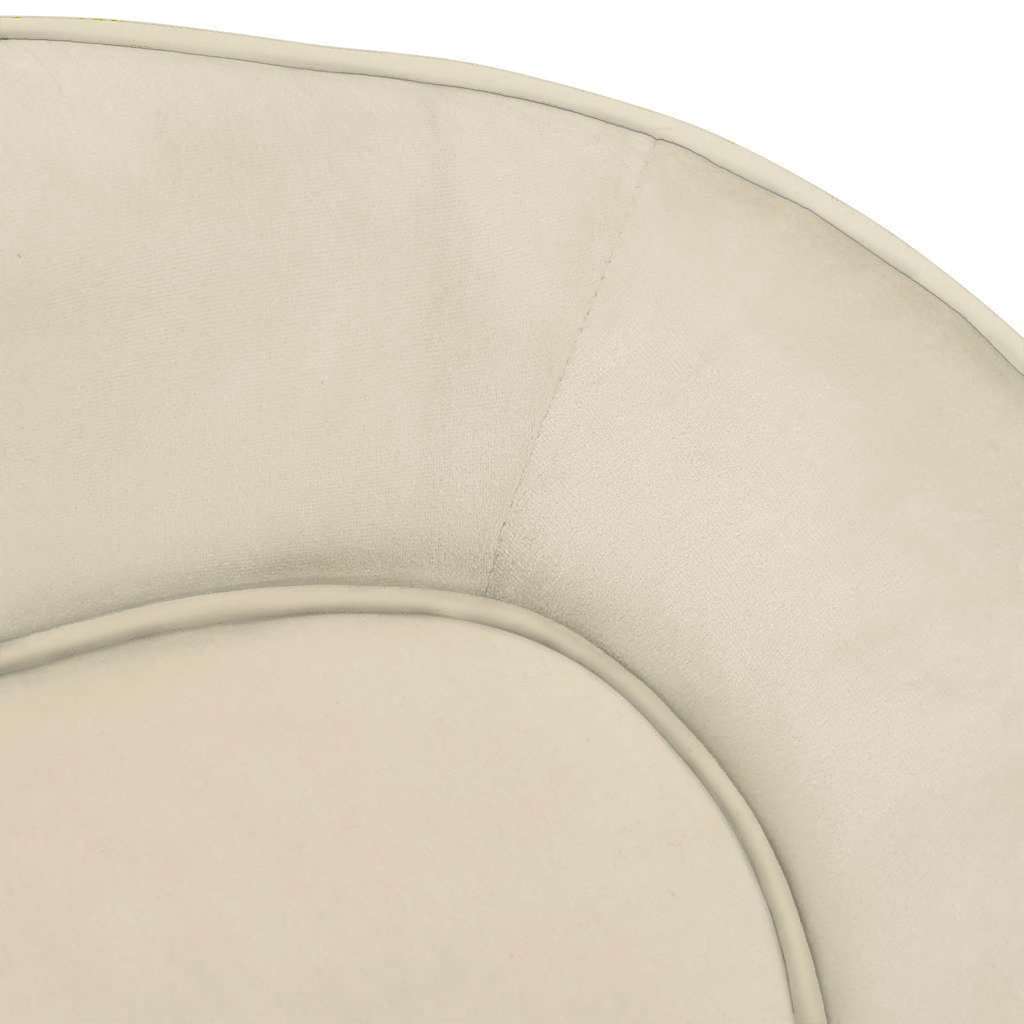 Cream plush dog sofa 67x47x36 cm V1452 Vetonek