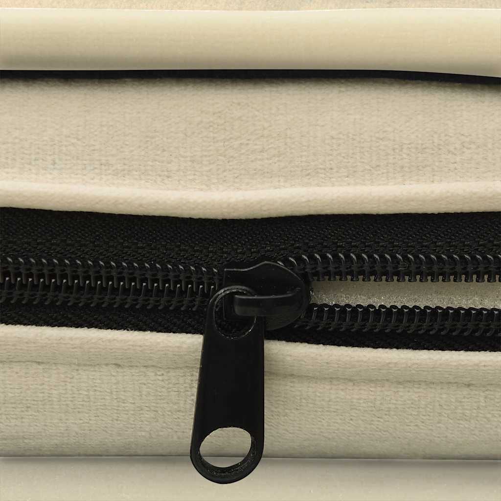 Cream plush dog sofa 67x47x36 cm V1452 Vetonek