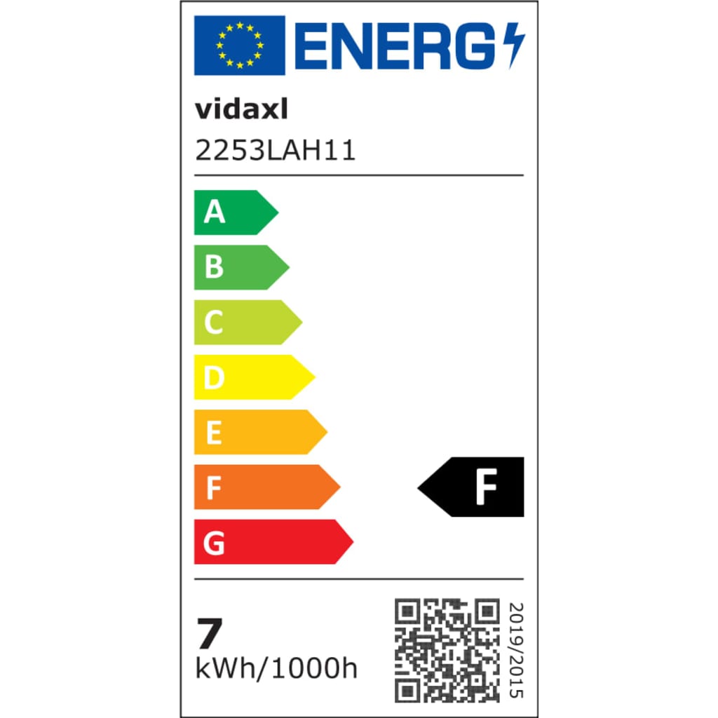 Foco LED portátil con energía solar 7 W blanco frío vidaXL