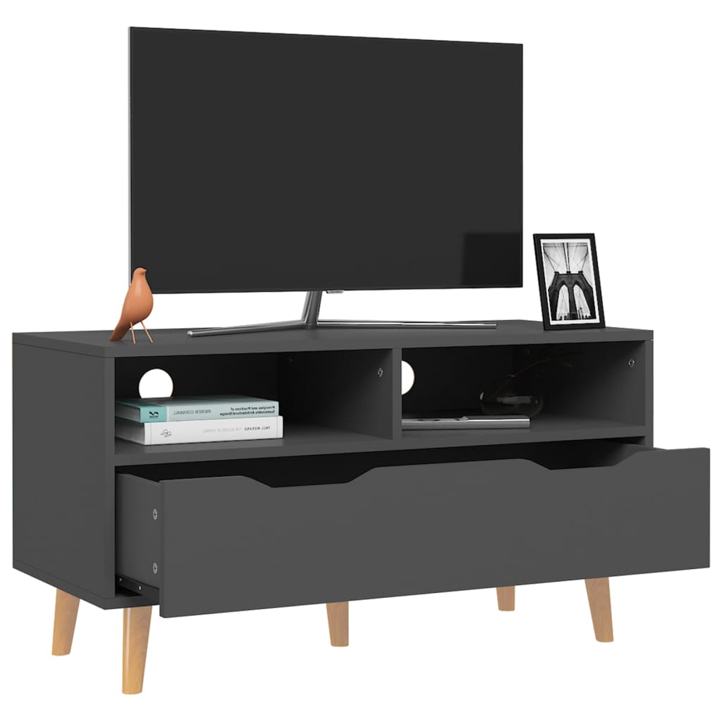 TV furniture Gray Engineering Wood 90x40x48.5 cm