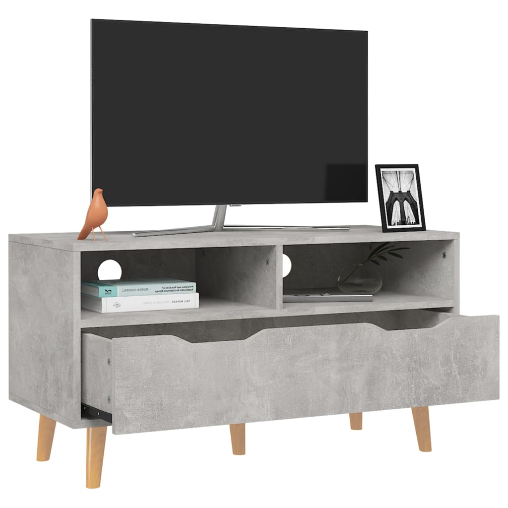 Mobili tv ingegneria grigia legna 90x40x48.5 cm