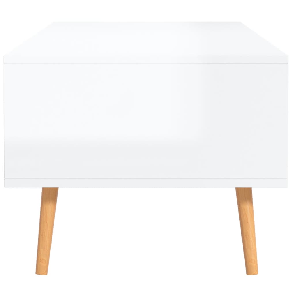 Mesa de centro madera sintetizada Nexus blanco brillo 100x49,5x43 cm vidaXL