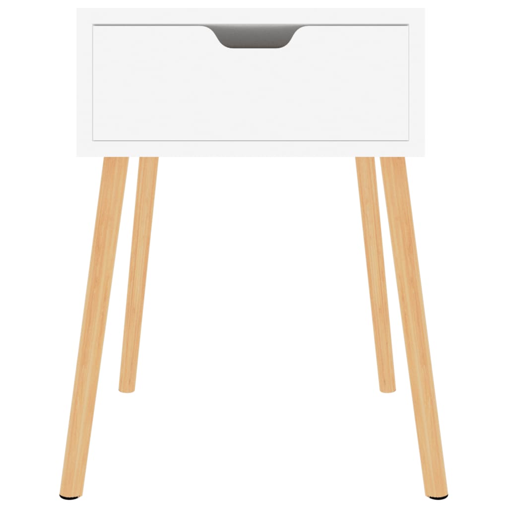 Table de nuit Blanc Engineering Wood Glow 40x40x56 cm