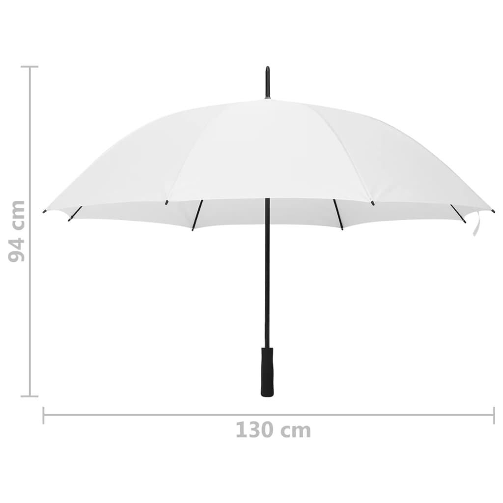 Paraguas blanco 130cm vidaXL