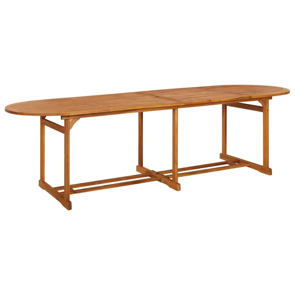 Vetonek Mesa de comedor jardín 280x90x75 cm madera maciza de acacia 