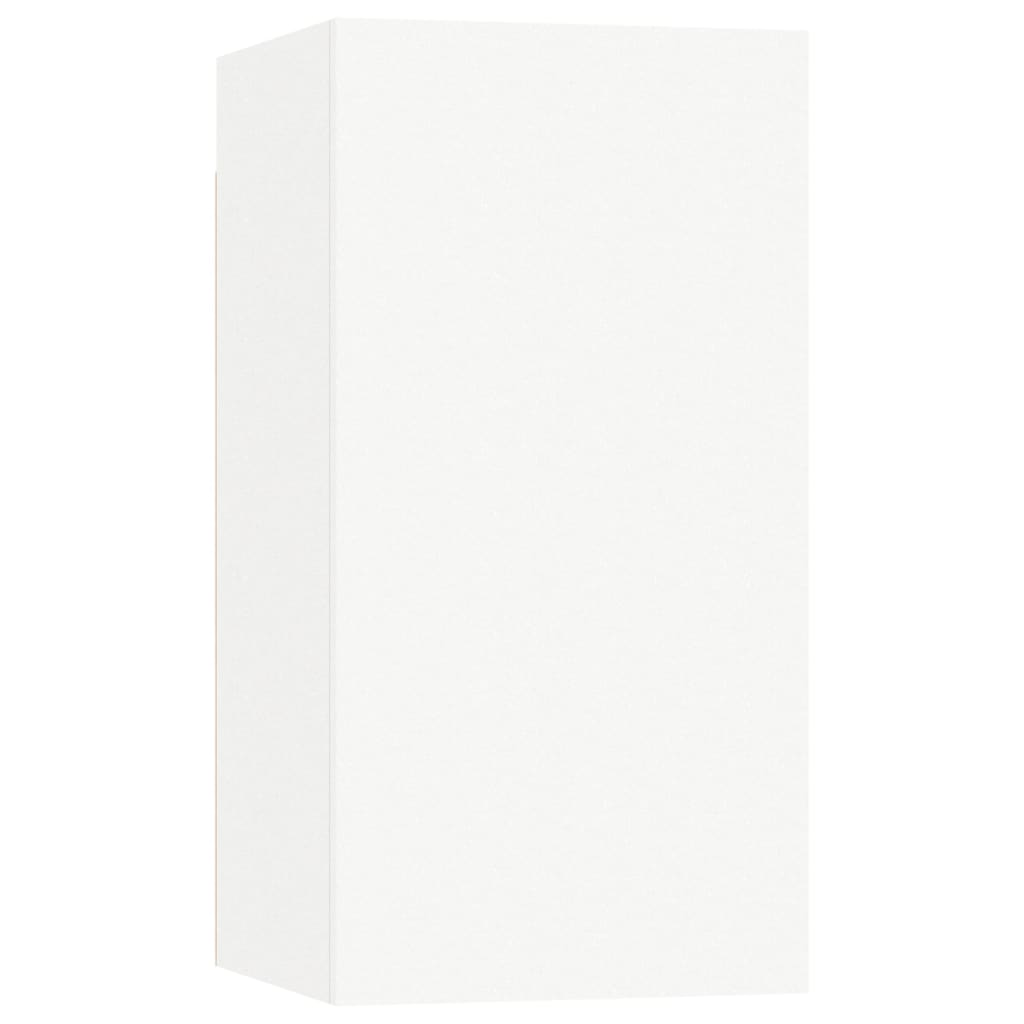 Meubles de télévision 2 unités Bois blanc 30,5x30x60 cm